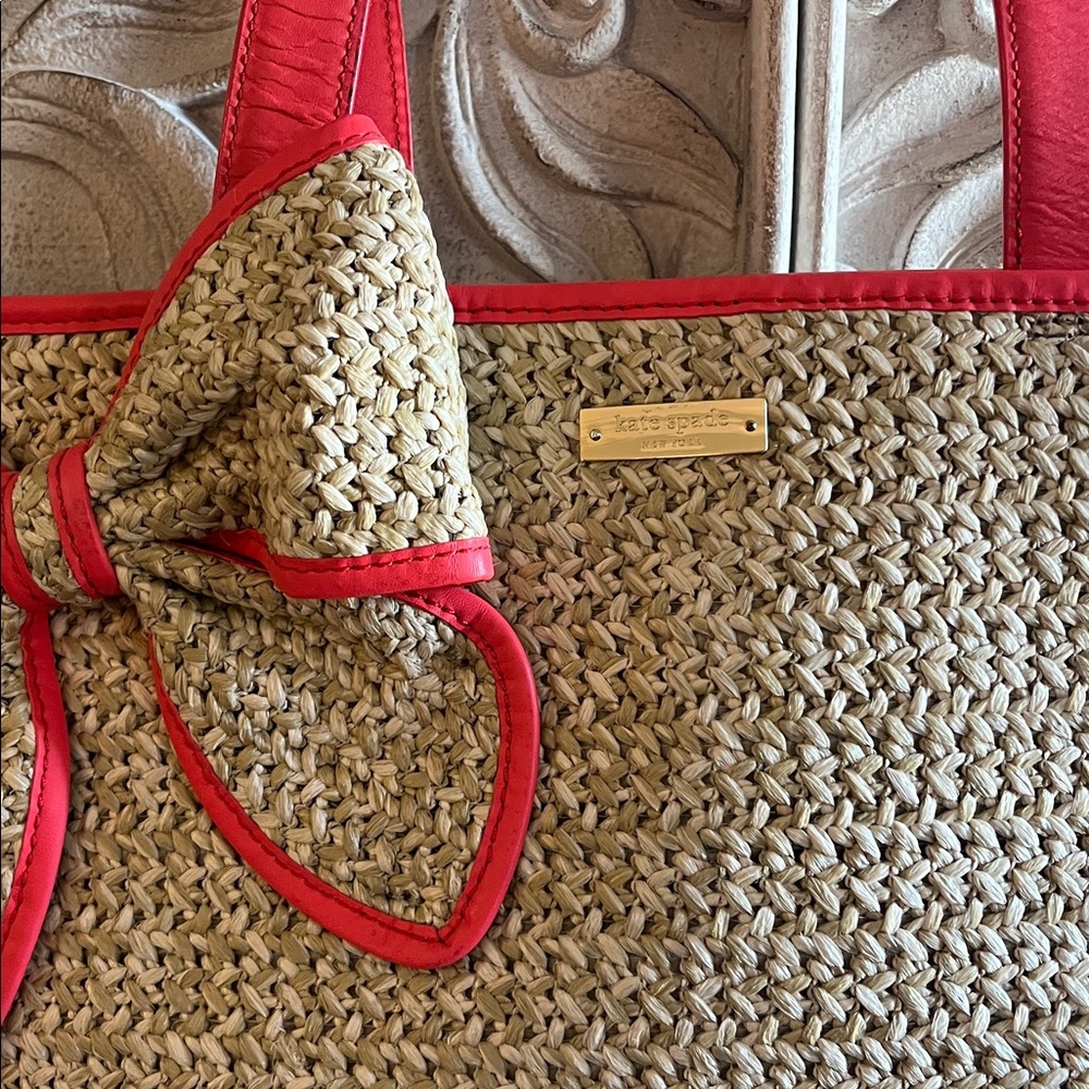 Kate Spade Raffia Tote Bag - Picture 3 of 6